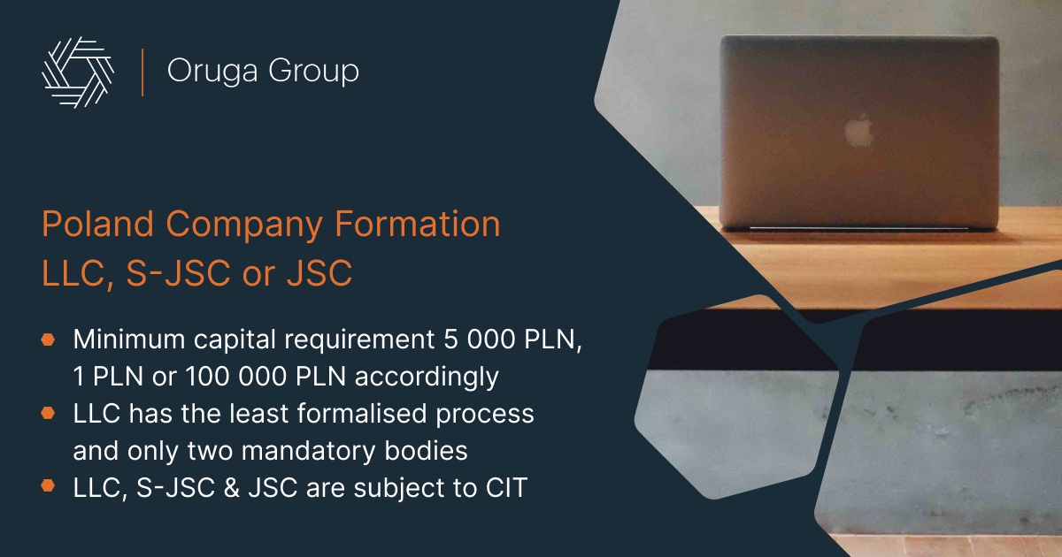 Poland Company Formation - LLC, S-JSC, JSC