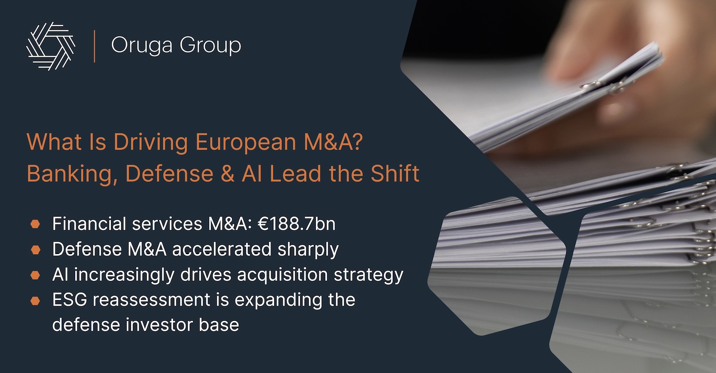 What Is Driving European M&A? Banking, Defense & AI Lead the Shift