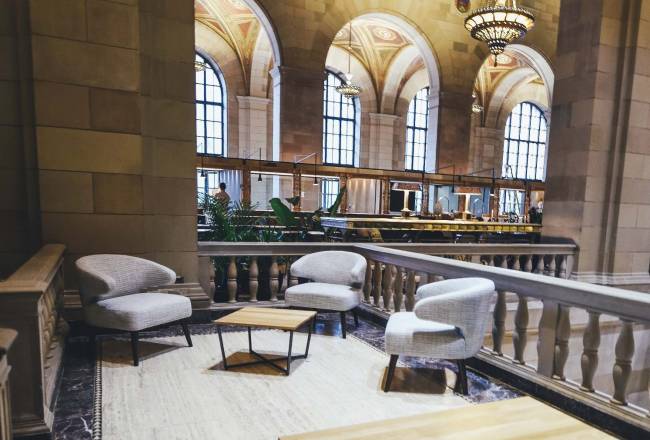 First cafe workplace where you can open